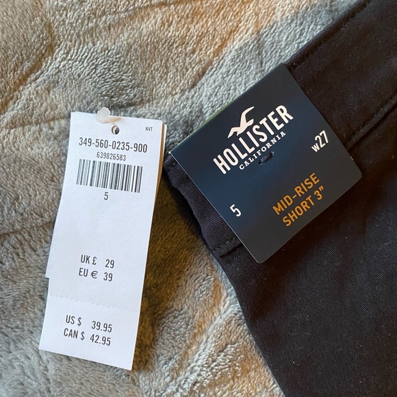 New Hollister Shorts. Mid Rise. Size 5/w27 - Picture 3 of 4